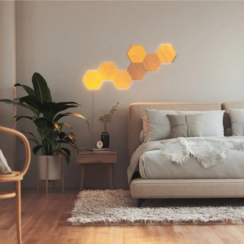 Nanoleaf Elements Hexagons פאנל עץ חכם