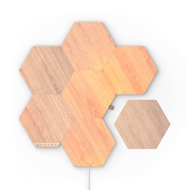Nanoleaf Elements Hexagons פאנל עץ חכם
