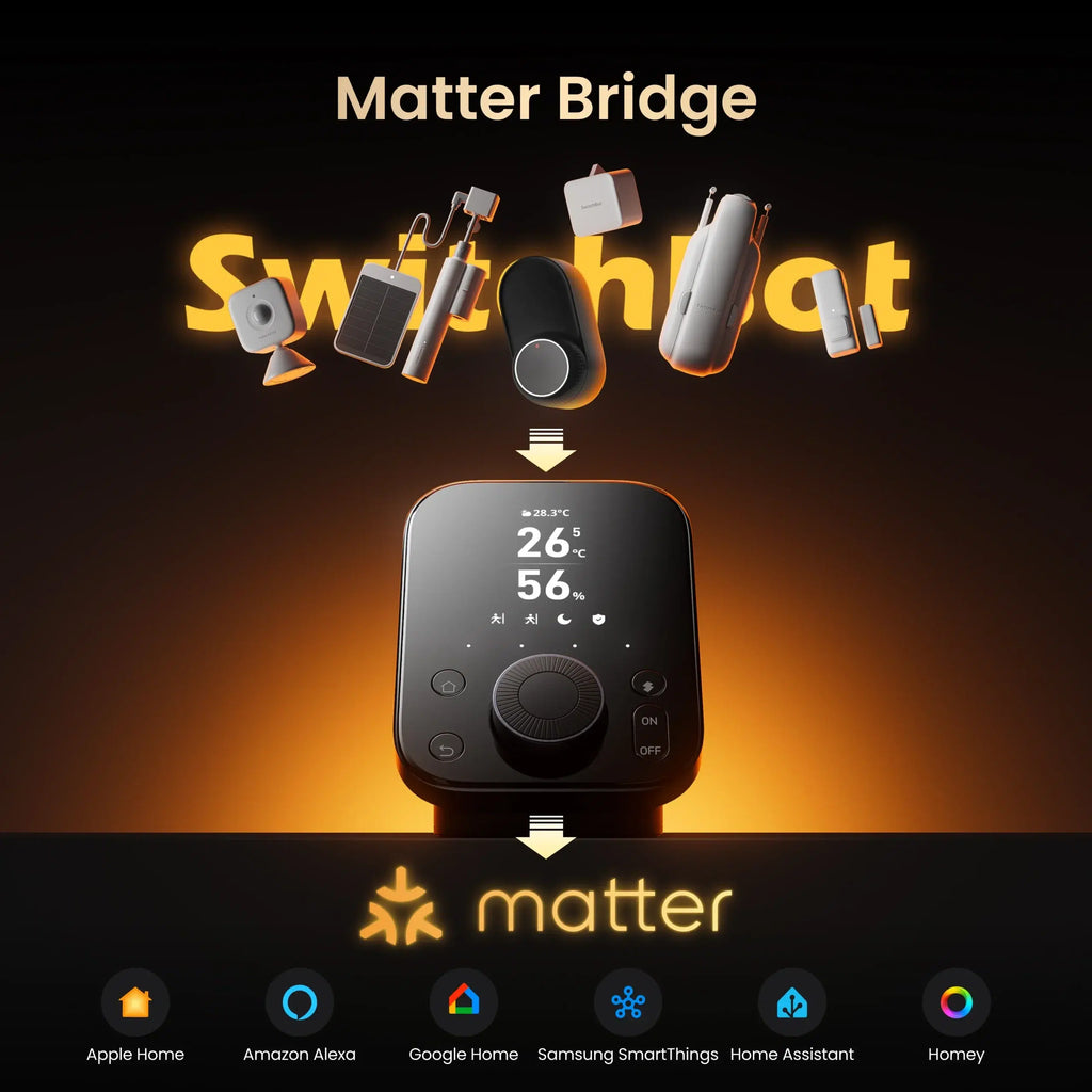 SwitchBot Hub 3 רכזת חכמה תומכת Matter