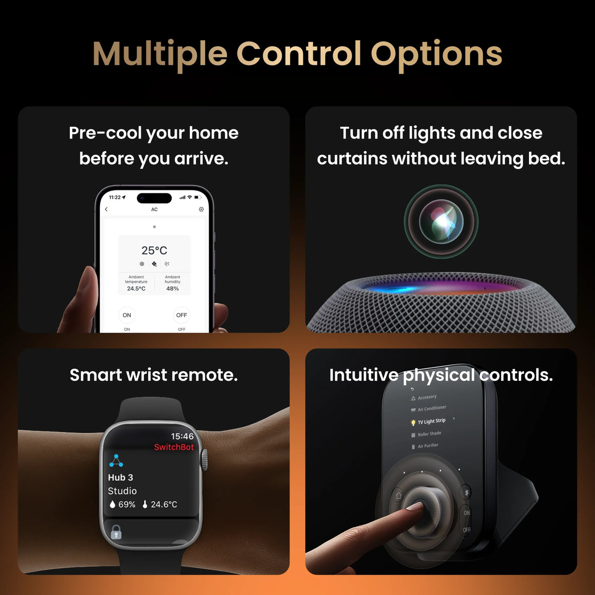 SwitchBot Hub 3 רכזת חכמה תומכת Matter