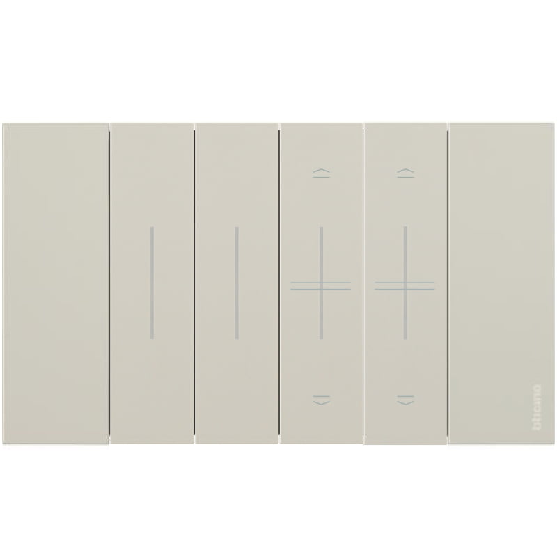 Living Now - מכלול מפסקים משולב תאורה ותריס