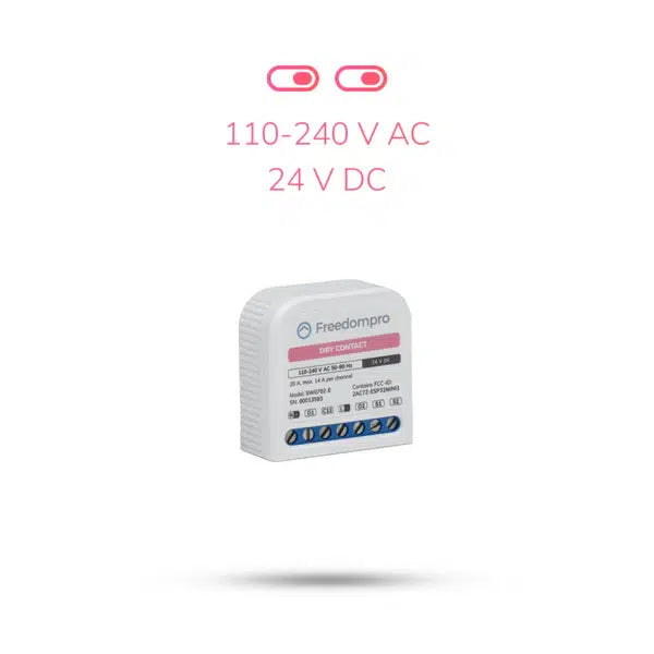 Freedompro מודול 2 יציאות מגע יבש חכם