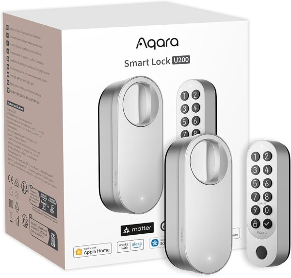 Aqara U200 מנעול חכם כולל קודן טביעת אצבע