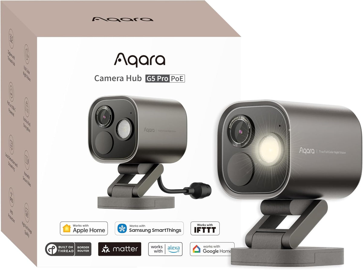 Aqara Camera Hub G5 Pro מצלמת חוץ חכמה ורכזת (PoE)