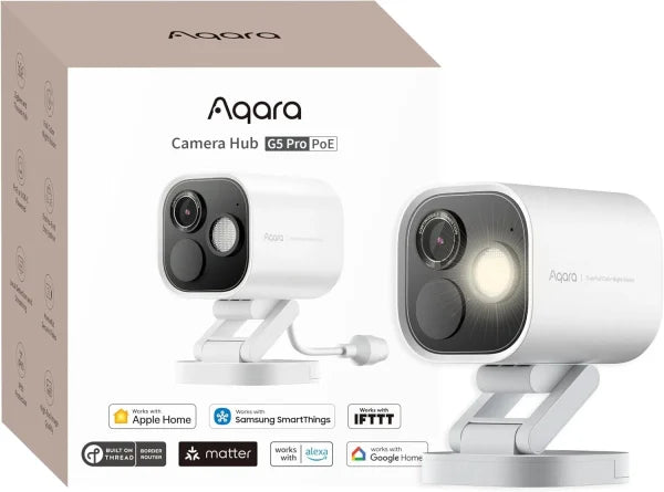 Aqara Camera Hub G5 Pro מצלמת חוץ חכמה ורכזת (PoE)