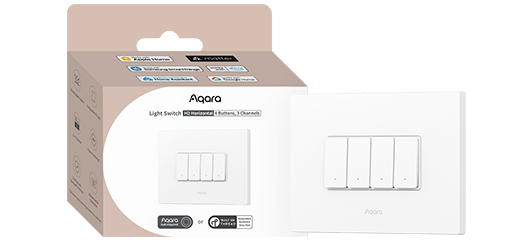 Aqara H2 Horizontal מפסק תאורה חכם (ללא אפס/עם אפס)