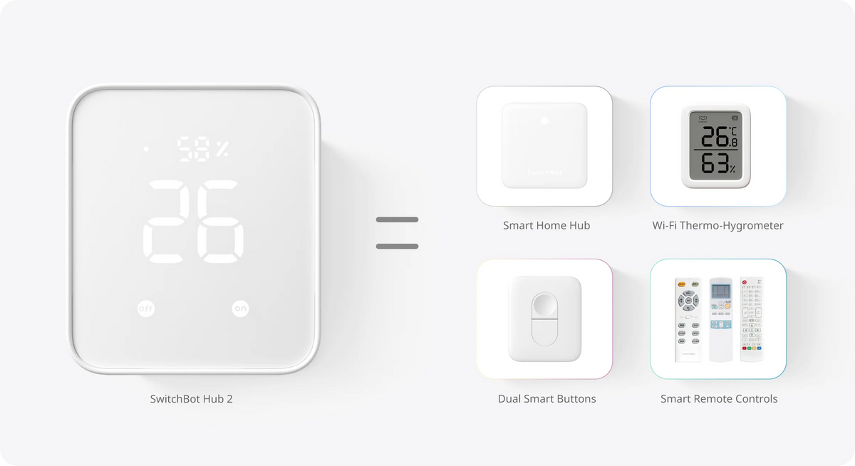 SwitchBot Hub 2 רכזת חכמה תומכת Matter