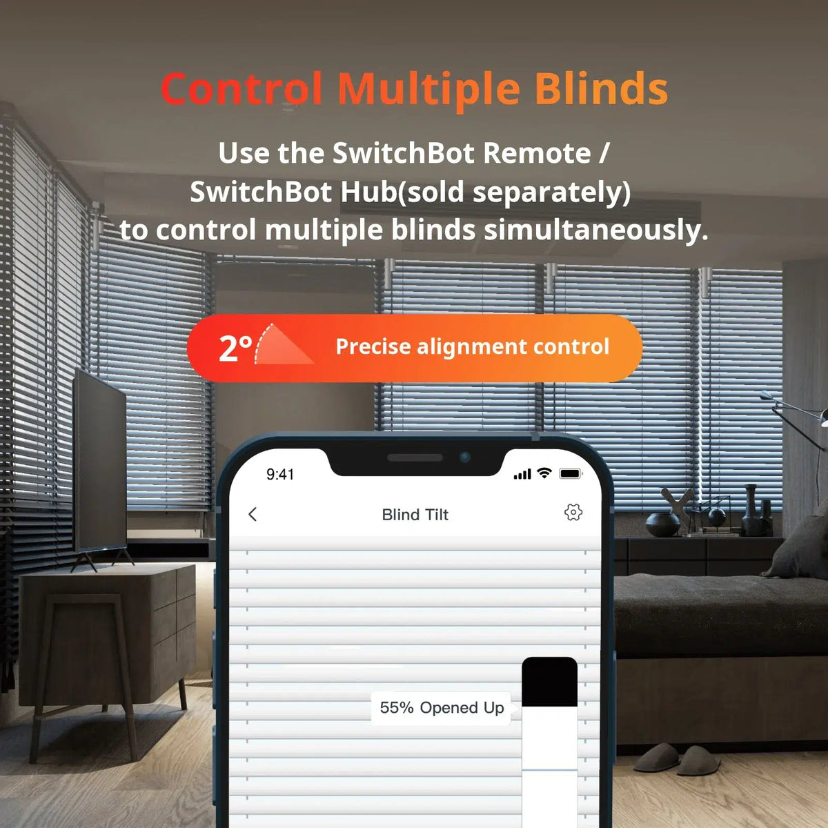 SwitchBot Blind Tilt Controller לשליטה בתריסים