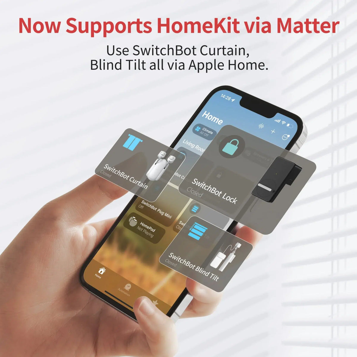 SwitchBot Hub 2 רכזת חכמה תומכת Matter