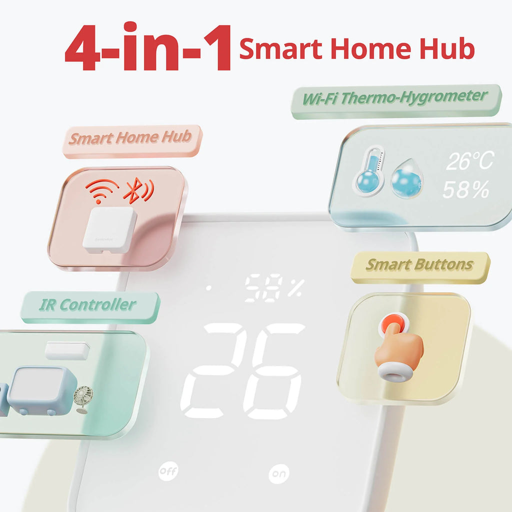 SwitchBot Hub 2 רכזת חכמה תומכת Matter